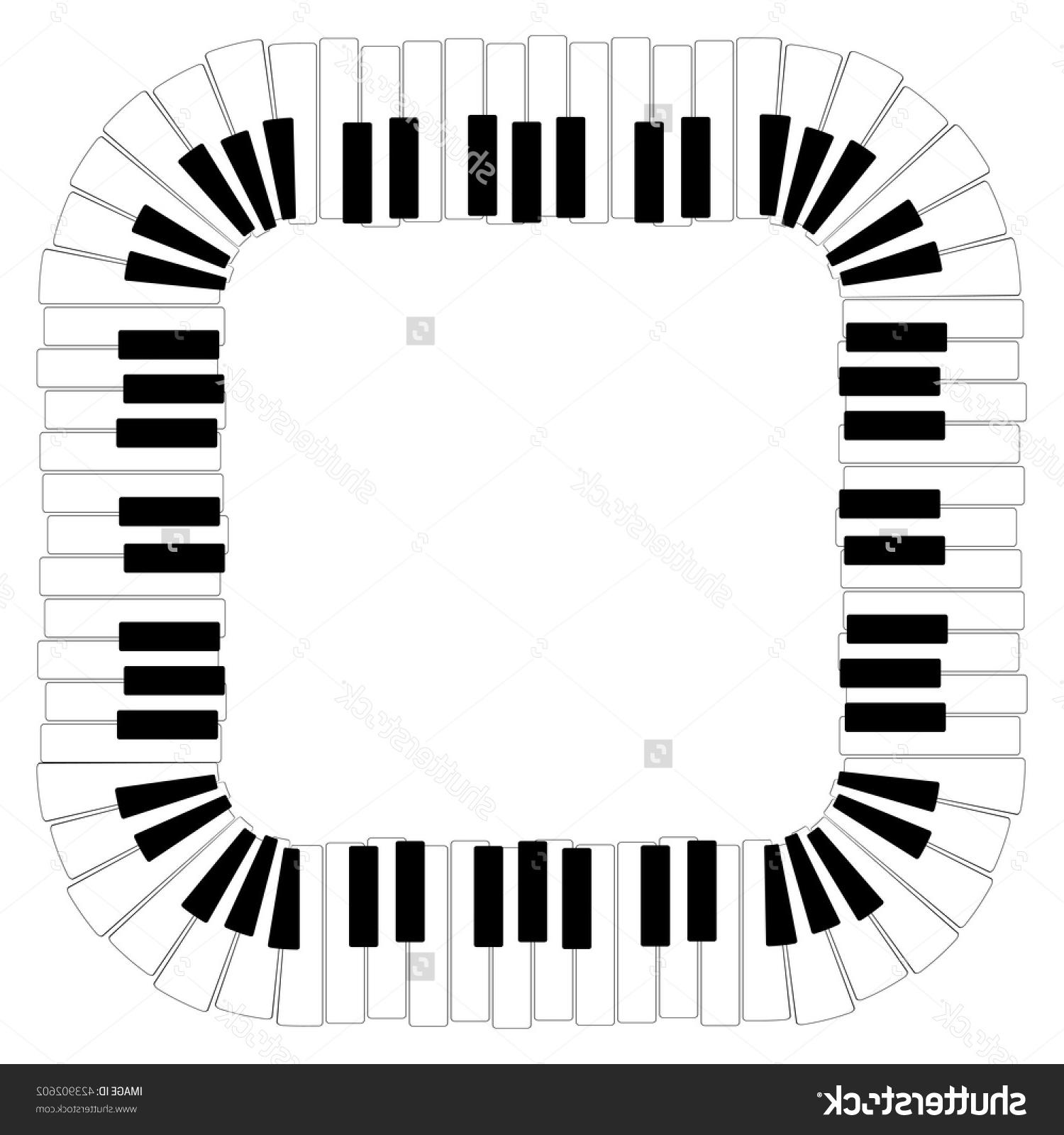 1500x1600 Hd Stock Vector Border Of Piano Keyboard File Free
