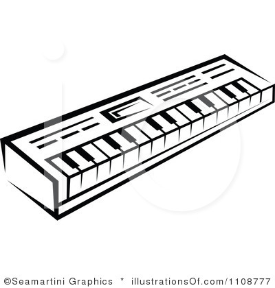 400x420 Keyboard Clipart Outline