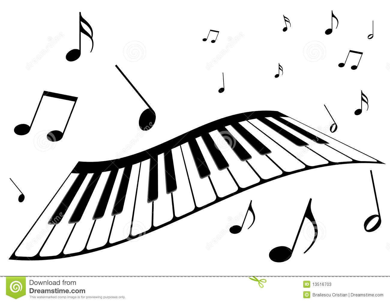1300x1010 Piano Notes Clip Art