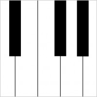 200x200 Piano Keyboard Clip Art Clipart Panda