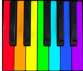 287x246 Rainbow Piano Keyboard Clip Art Cliparts