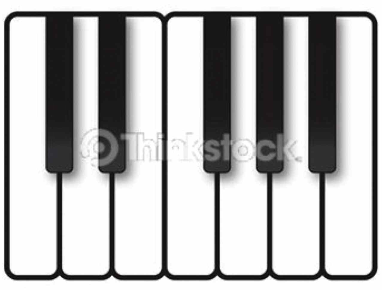 1276x969 Blank Piano Keys Chart