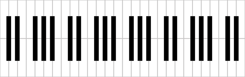 800x252 Piano Keys Pattern By Su G Giftwrap