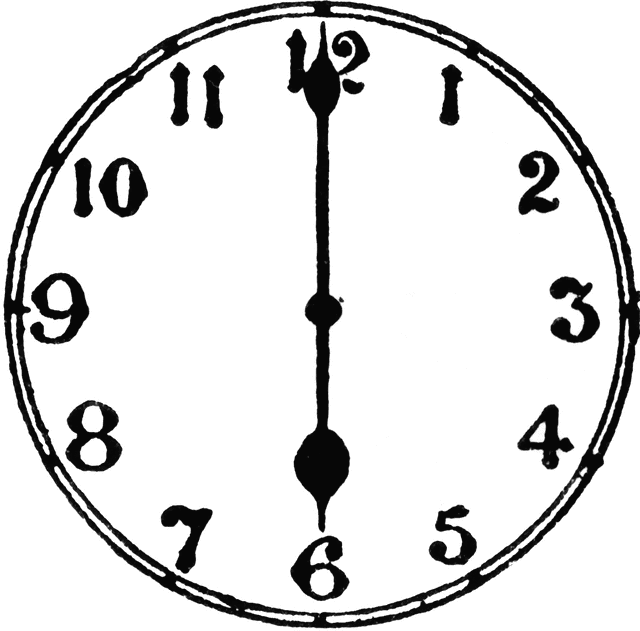 640x631 Clip Art Of A Clock 101 Clip Art