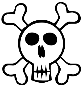 261x281 Skull And Bones Clip Art Download