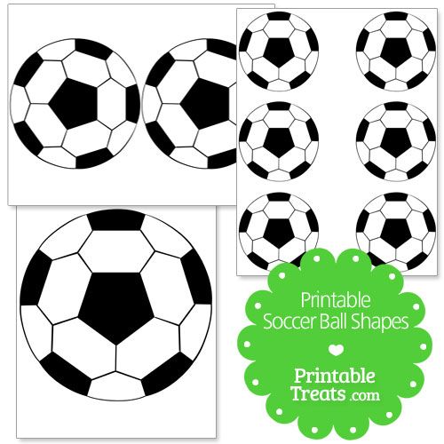 500x500 Printable Soccer Ball Shapes