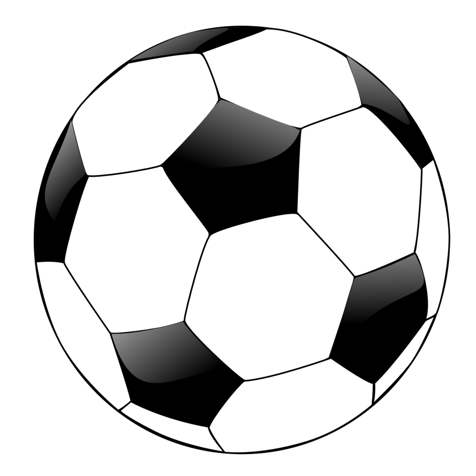 958x958 Public Domain Clip Art Image Illustration Of A Soccer Ball Id