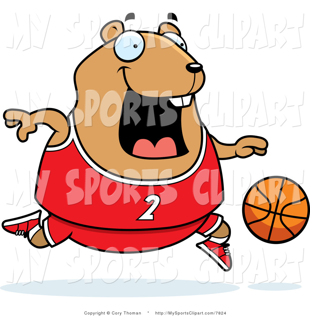 1024x1044 Sports Clip Art Of A Hamster Playing Basketball With A Number 2
