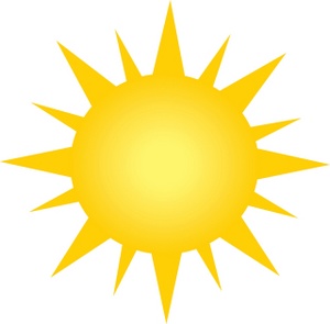 300x295 Sun Clipart Image