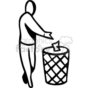 300x300 Royalty Free Pick Up Trash 155823 Vector Clip Art Image
