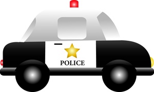 300x181 Police Car Clipart Image