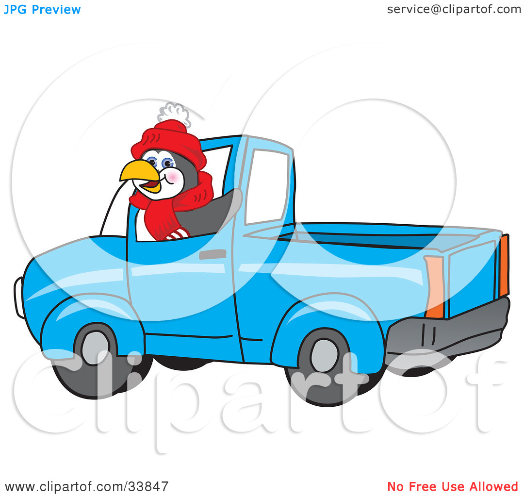 1080x1024 Blue Pickup Truck Clipart