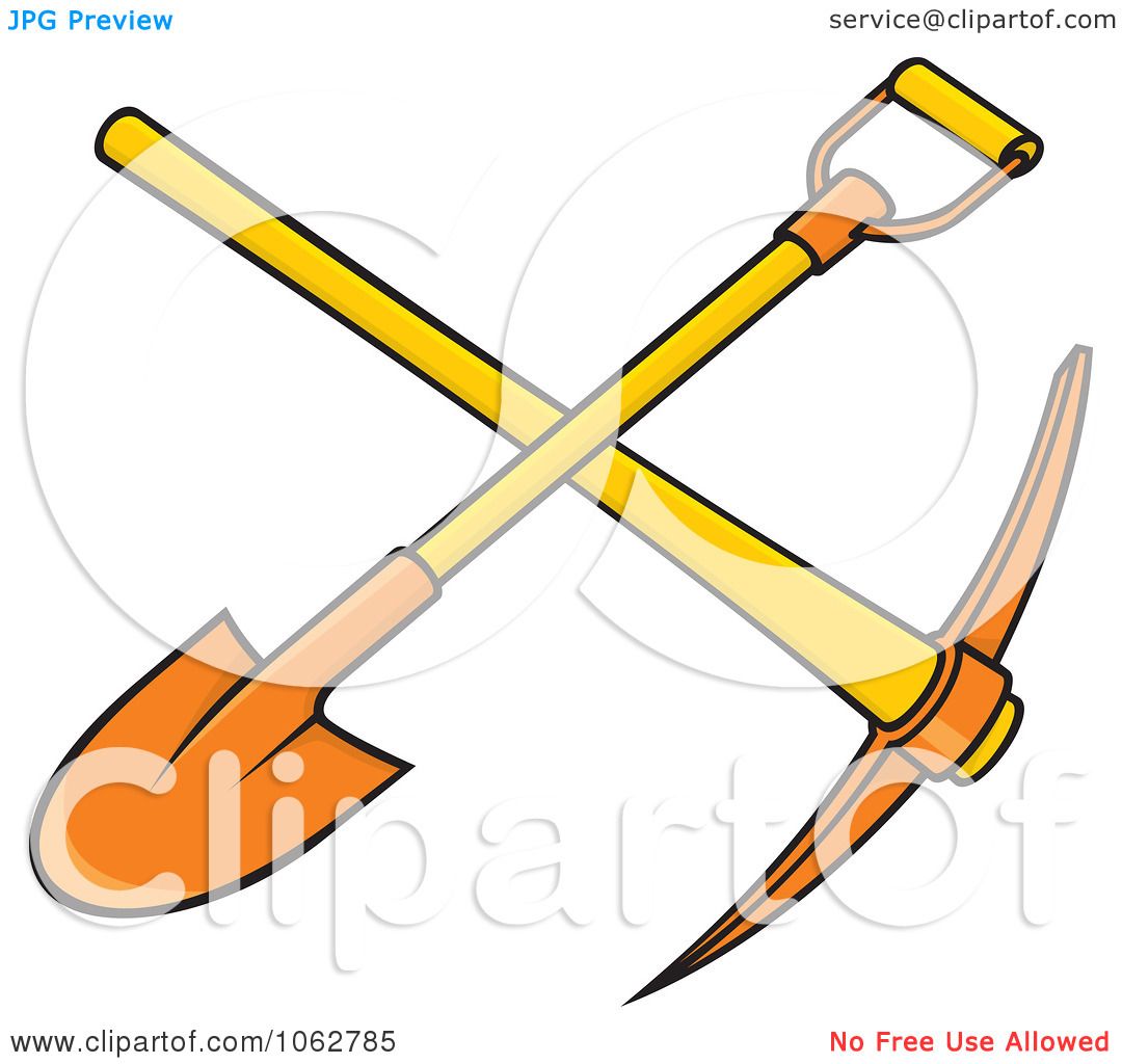 1080x1024 Clipart Shovel And Pickaxe