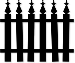 300x250 Fence Clipart Silhouette