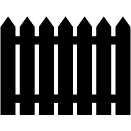 263x262 Picket Fence Silhouette Free Svg Silhouettes Art