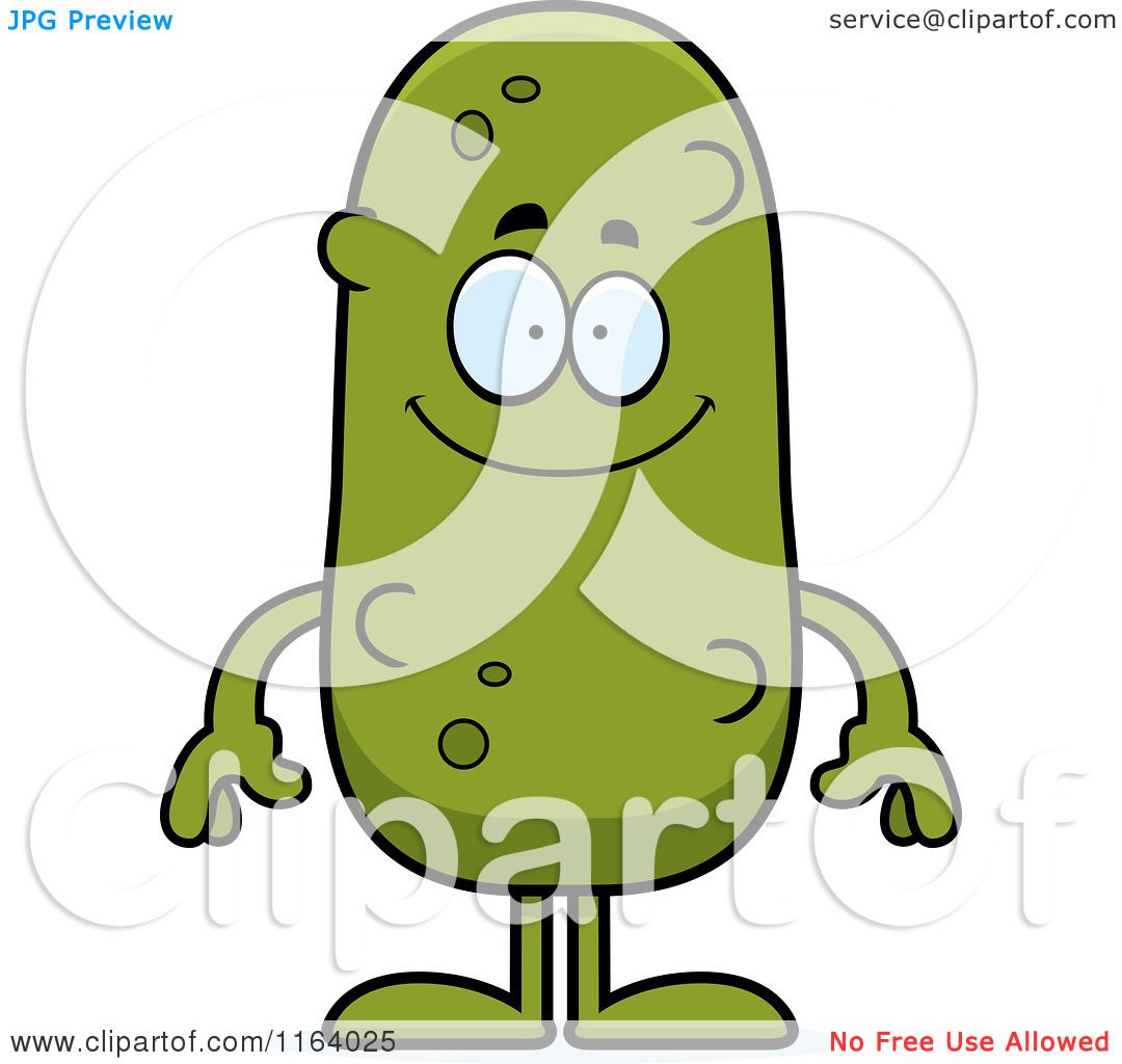 1080x1024 Cartoon Of A Happy Pickle Mascot