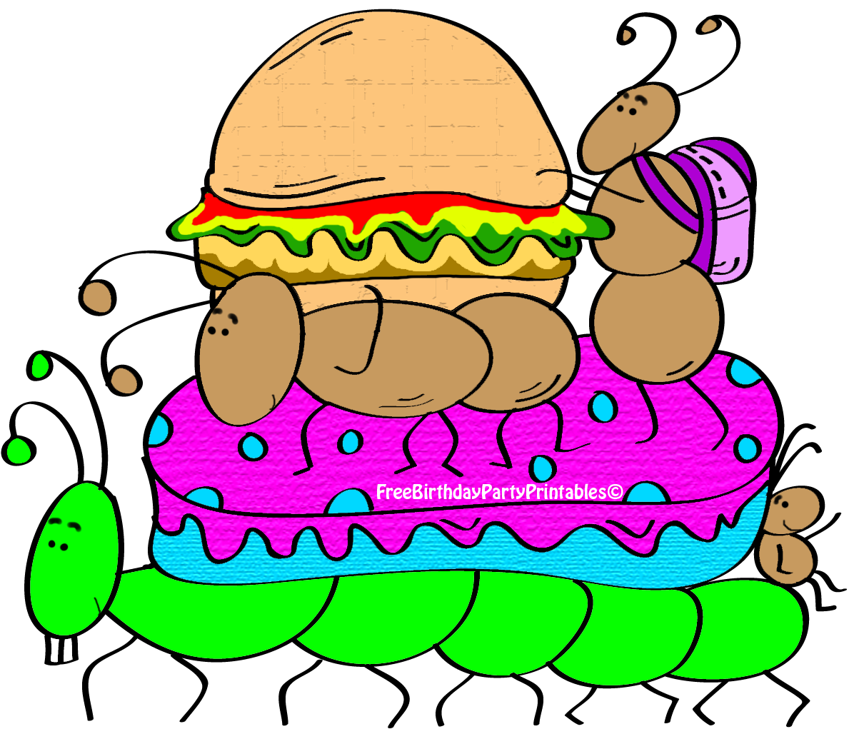 1189x1021 Ant Picnic Birthday Party Printables