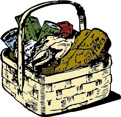 400x390 Picnic Basket Clipart Gift Hamper