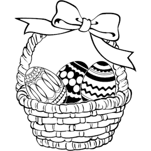 300x300 Easter Basket Clip Art Black And White Happy Easter 2017