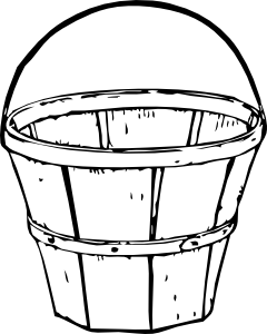 240x300 Quart Basket Clip Art