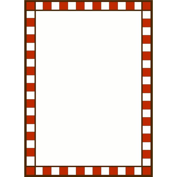 600x600 Red Check Borders Clipart