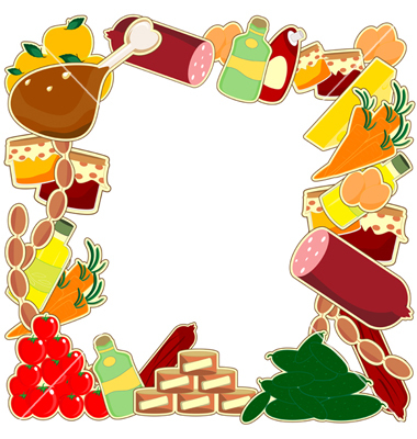 380x400 Clipart Food Borders