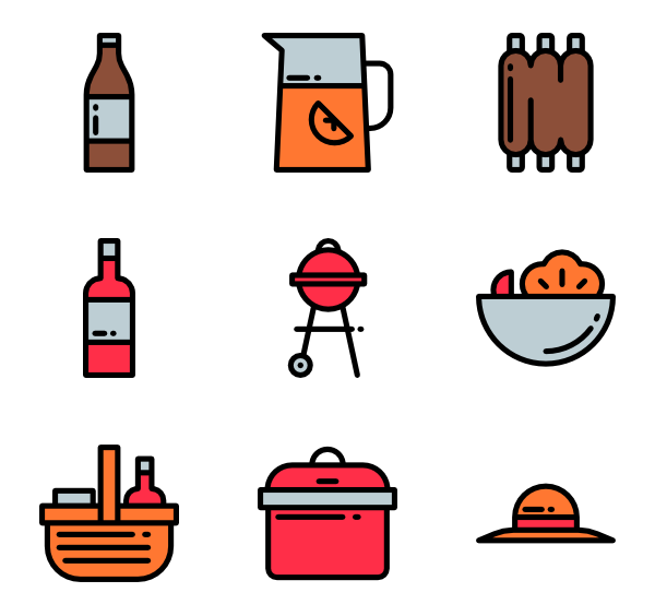 600x564 29 Picnic Icon Packs