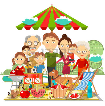 446x450 Picnic Clipart Family Activity