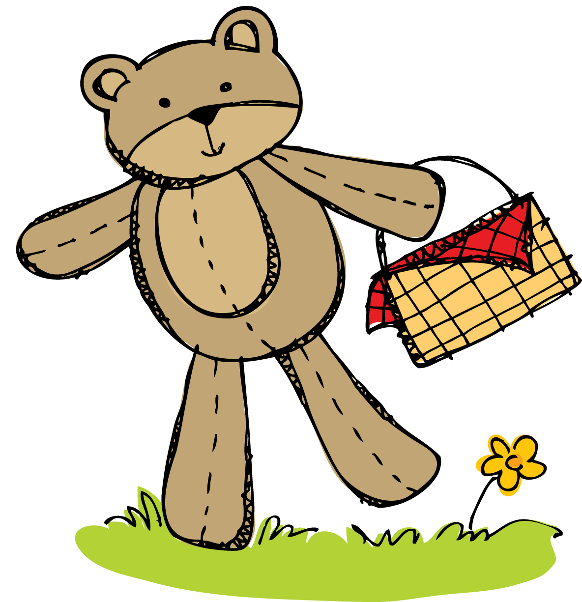 1184x1225 Busy Bees Freebie Teddy Bear Picnic Invitation And April Math