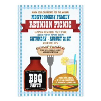 324x324 Family Picnic Invitations Amp Announcements Zazzle