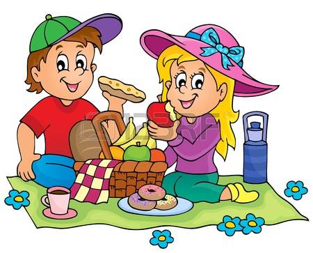 450x363 Picnic Clipart Illustration
