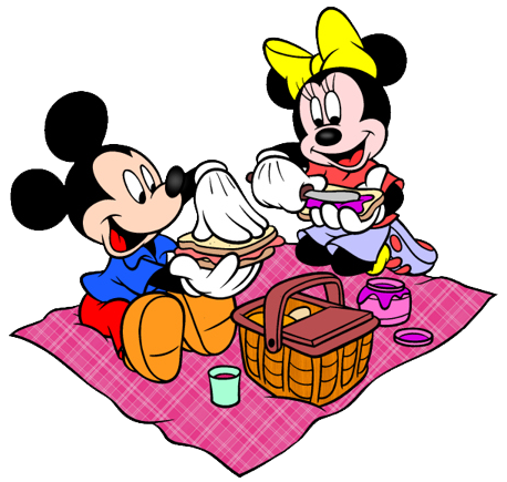 458x435 Picnic Clipart Mickey Mouse