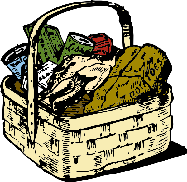 600x586 Picnic Basket Clipart Food Hamper