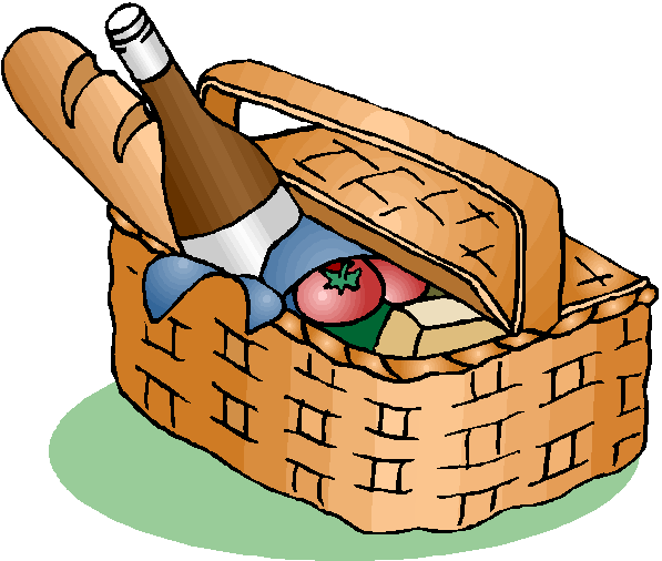 597x506 Picnic Basket Clipart Potluck Picnic