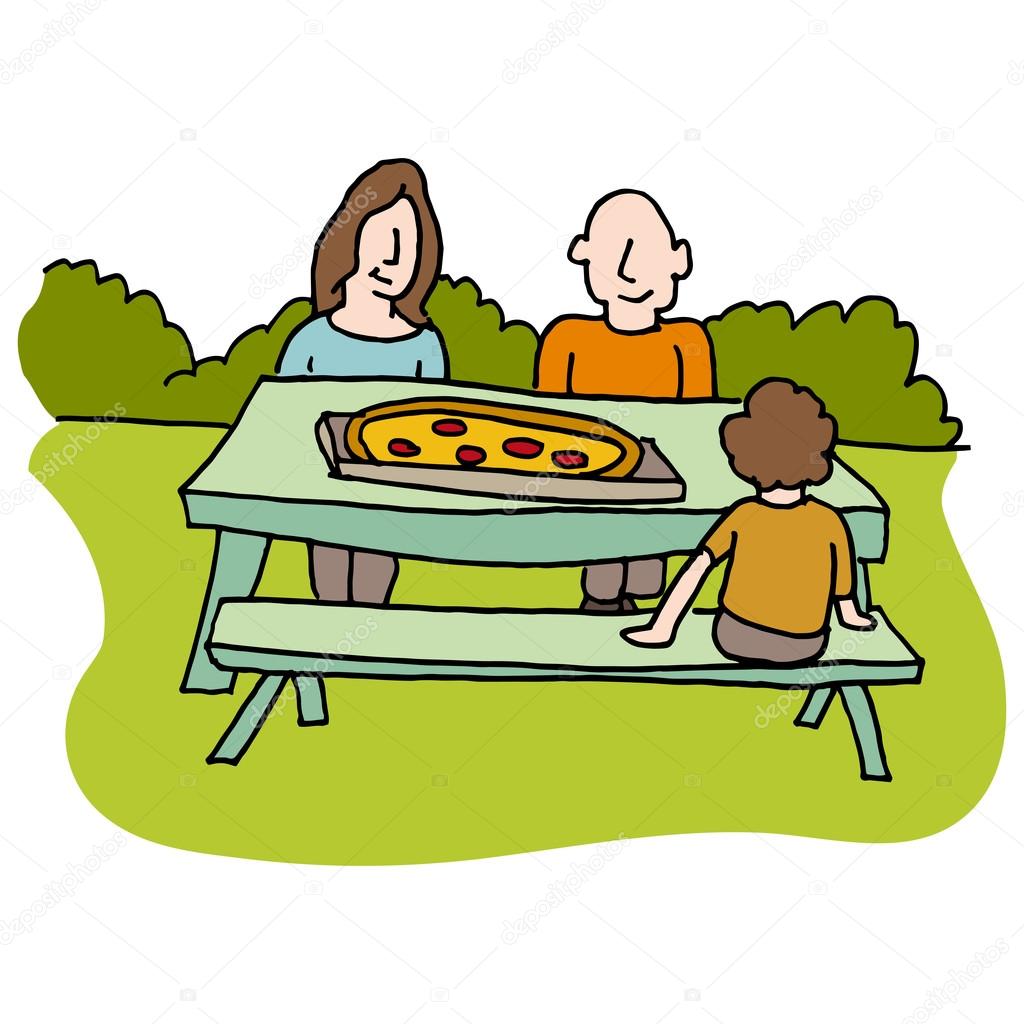 1024x1024 Family Eating Pizza
