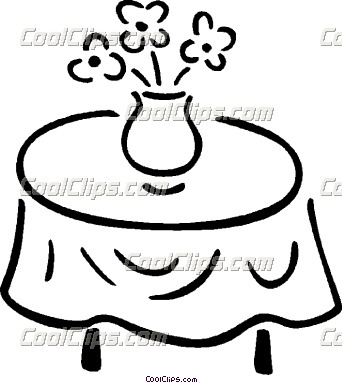 342x383 Round Dining Table Clip Art Clipart Panda