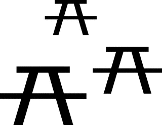 320x248 Picnic Table Clipart Black And White
