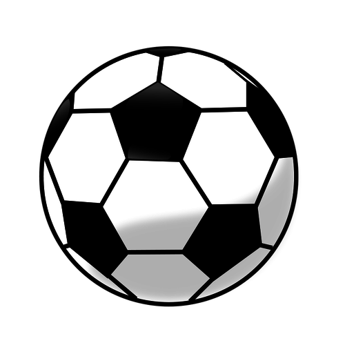 500x500 Soccer Ball Vector Clip Art Graphics Public Domain Vectors