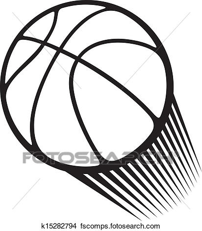 412x470 Clipart Of Basketball Ball K15282794
