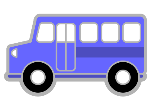 500x347 Blue Bus Clipart Free Images