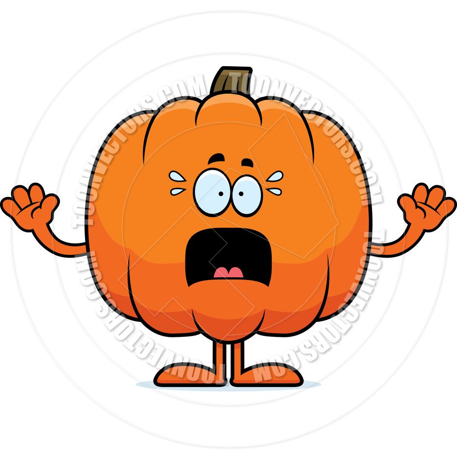 940x940 Cartoon Pumpkin Scared By Cory Thoman Toon Vectors Eps