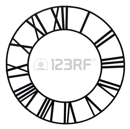450x447 The Church Clock Clipart