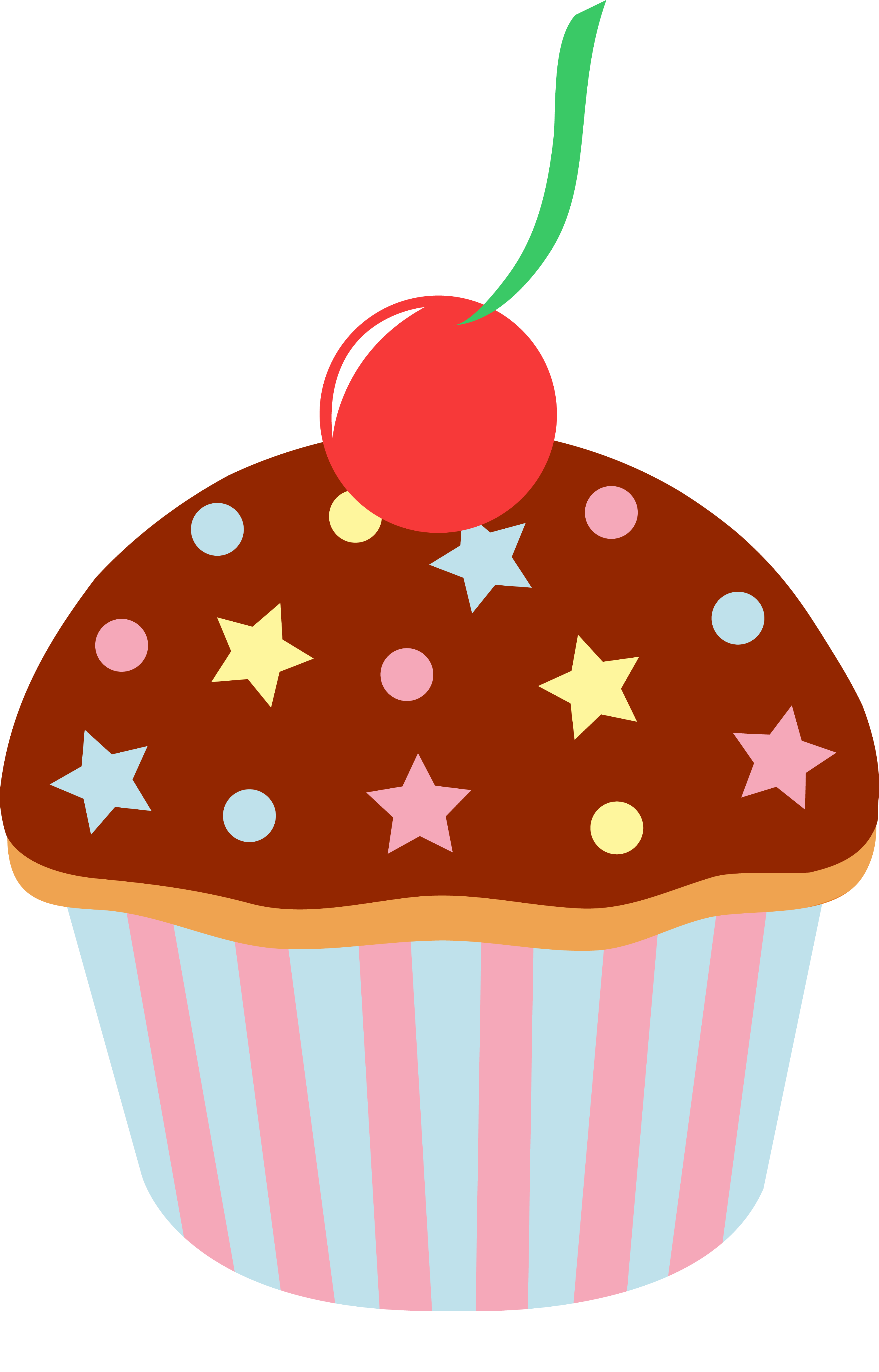 3053x4765 Cupcake Clipart