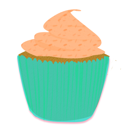434x443 Teal Cupcake By Wisp Stock