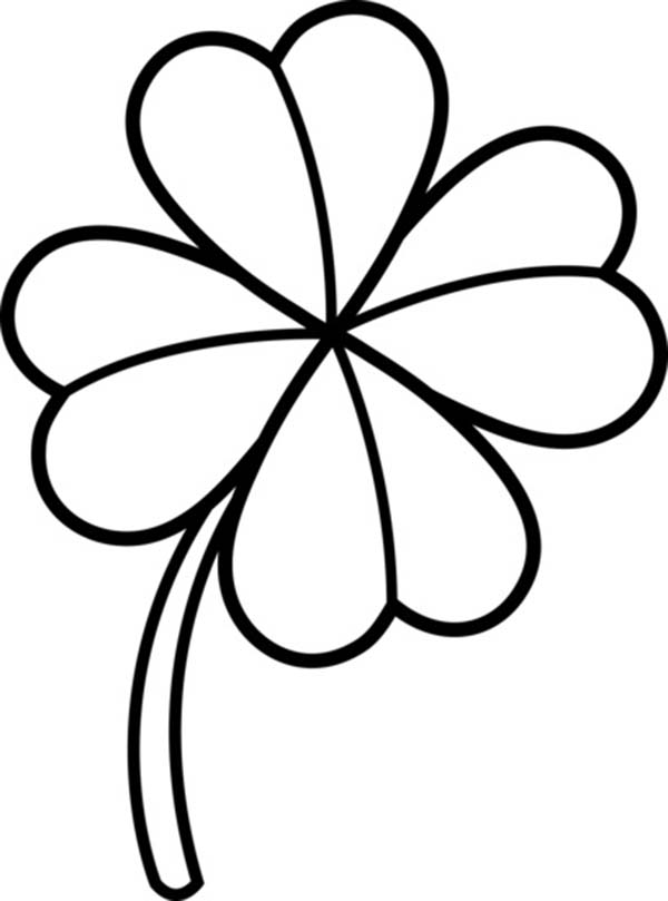 600x809 Clover Clipart Drawing