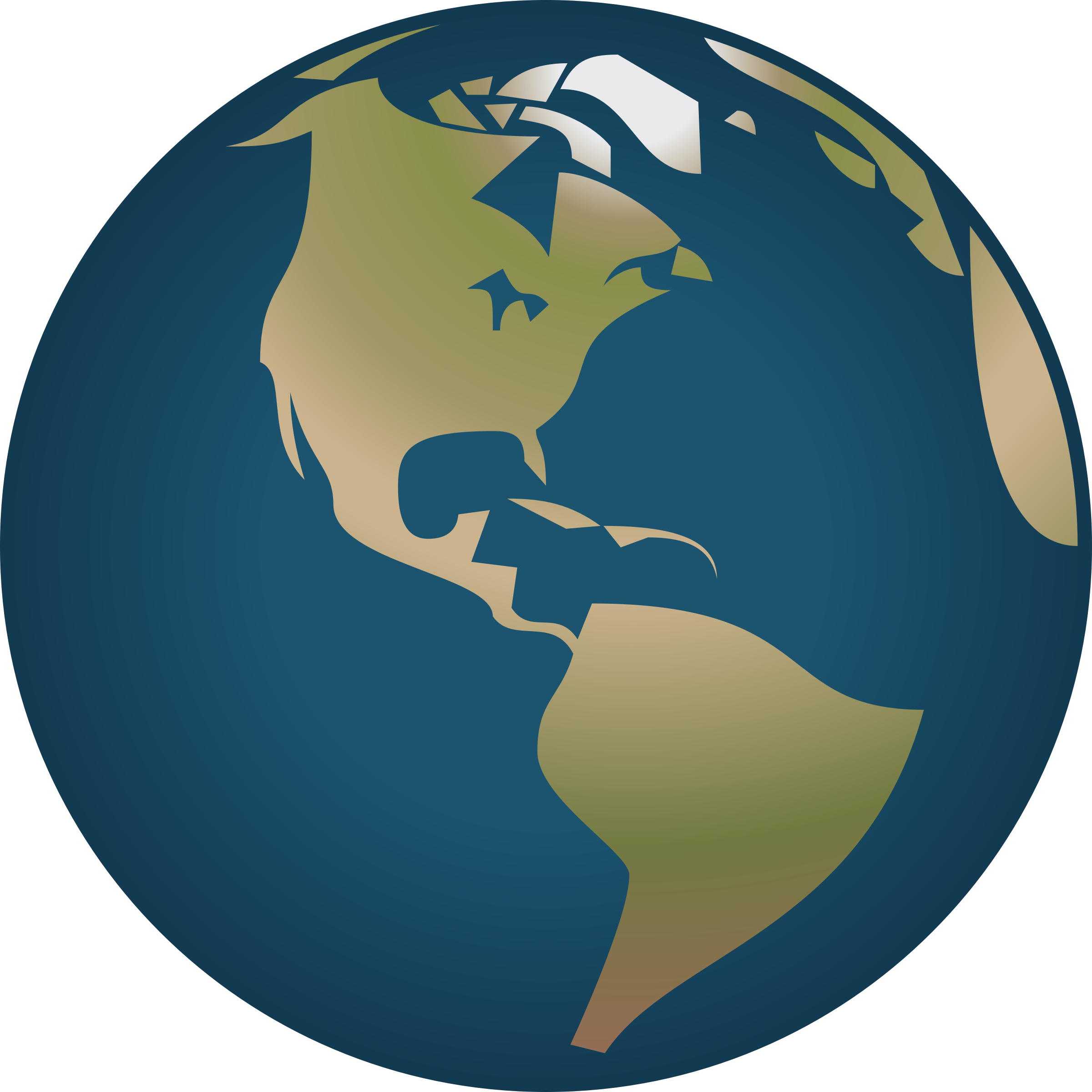 2400x2400 Simple Globe Clipart