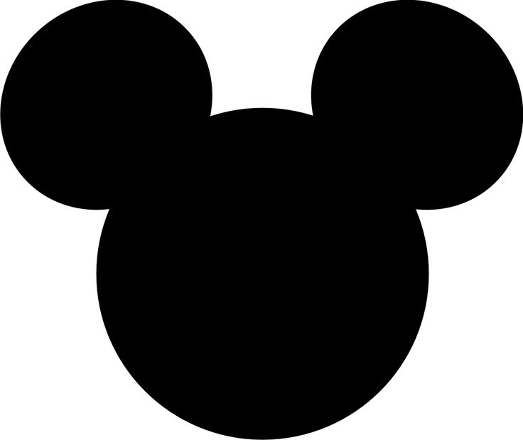 736x619 Mickey Mouse Clipart Black Head