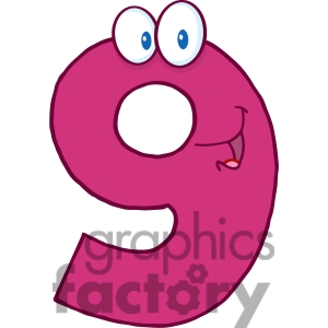 300x300 Number Clipart Nine
