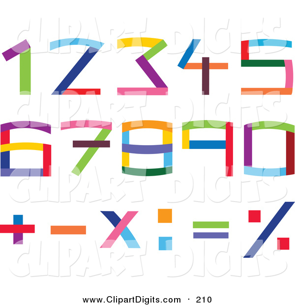 600x620 Vector Clip Art Of Colorful Numbers And Math Symbols By Yayayoyo