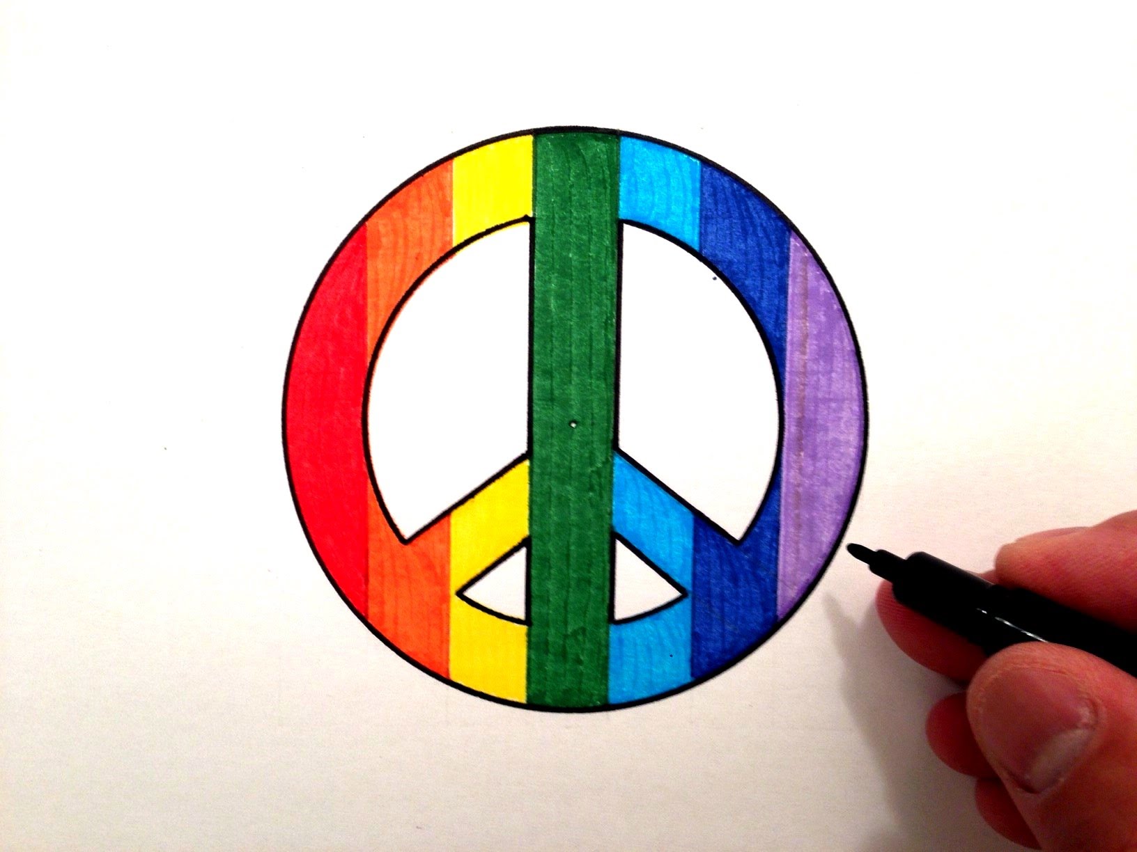 1632x1224 How To Draw A Cool Peace Sign